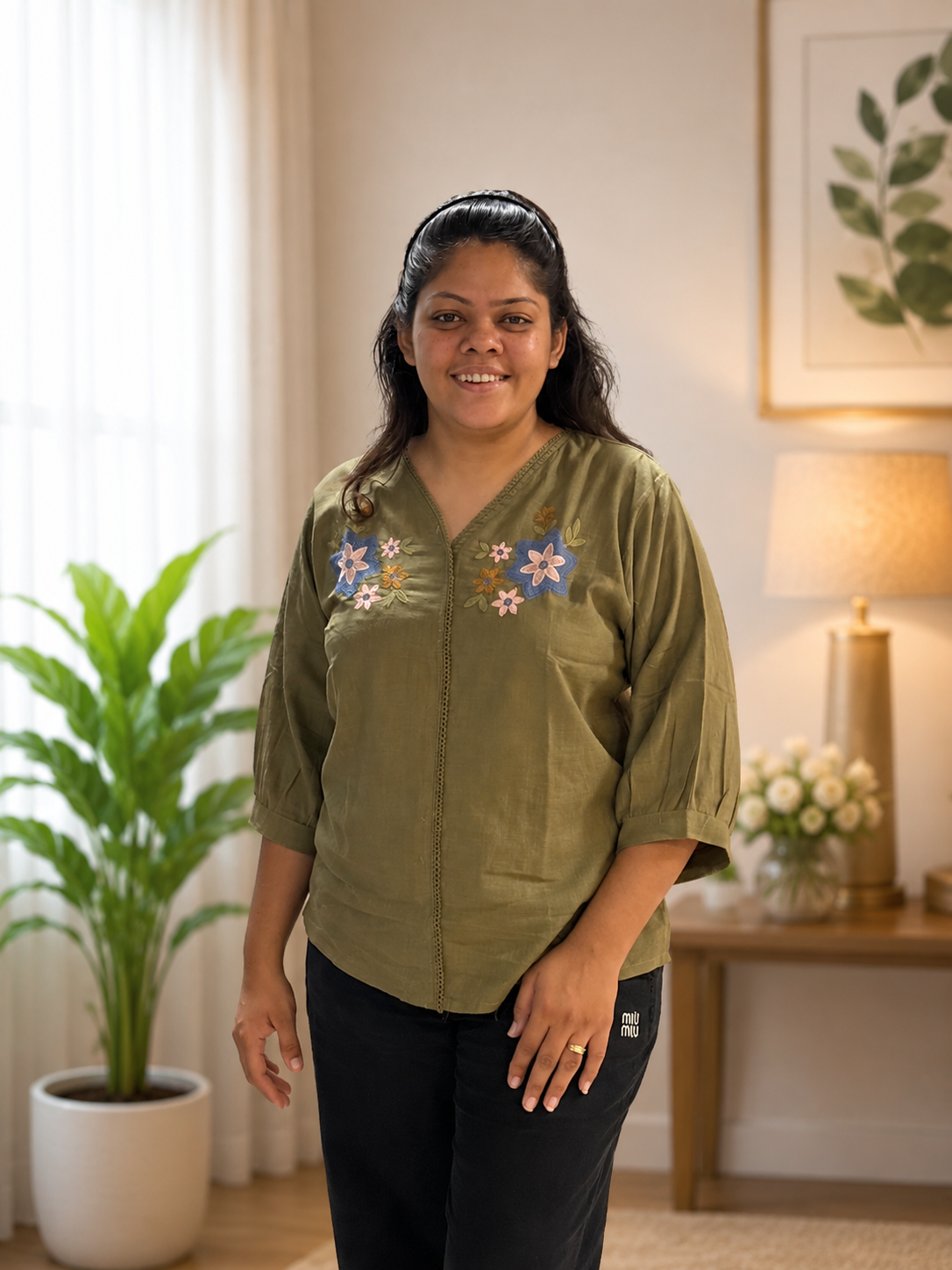 SUMMERS IMPORTANT EMBROIDERY COTTON TOP