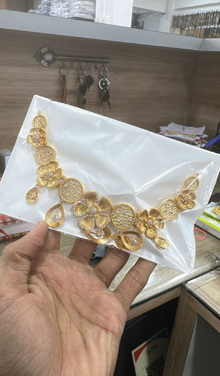 A.D DIRECT GOLD NECKLESS SET