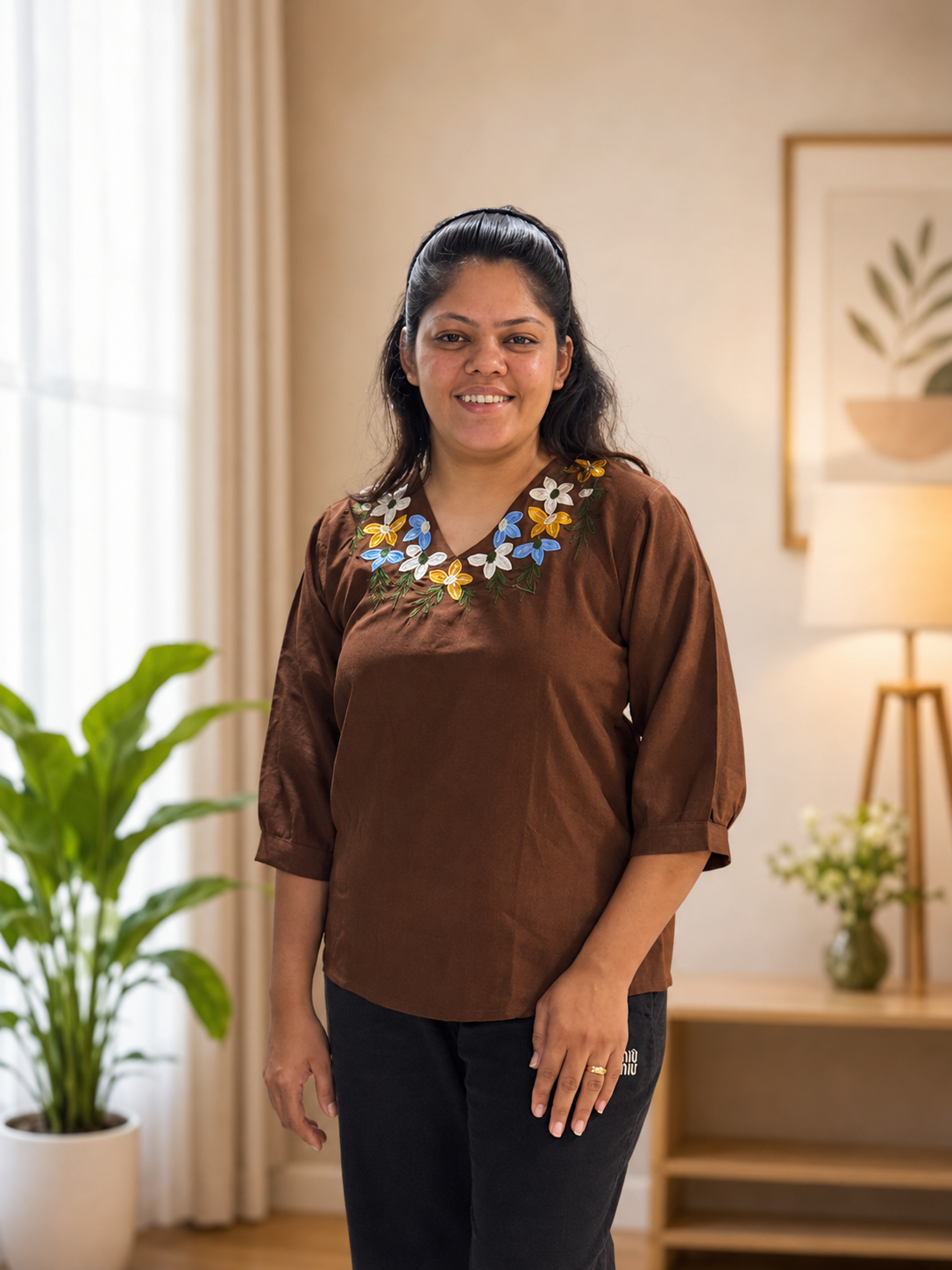 SUMMERS IMPORTANT EMBROIDERY COTTON TOP