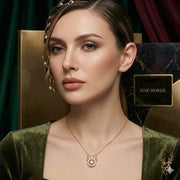 PENDANT 10 RAINDEER GOLD-PLATED ALLOY