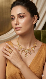 A.D DIRECT GOLD NECKLESS SET