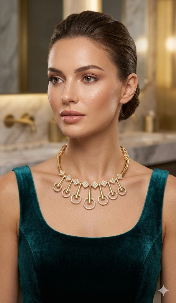 A.D DIRTECT GOLD NECKLESS