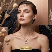 FLOWER ROSE GOLD CHAIN PENDAL NECKLESS FOR WOMEN & GIRLS