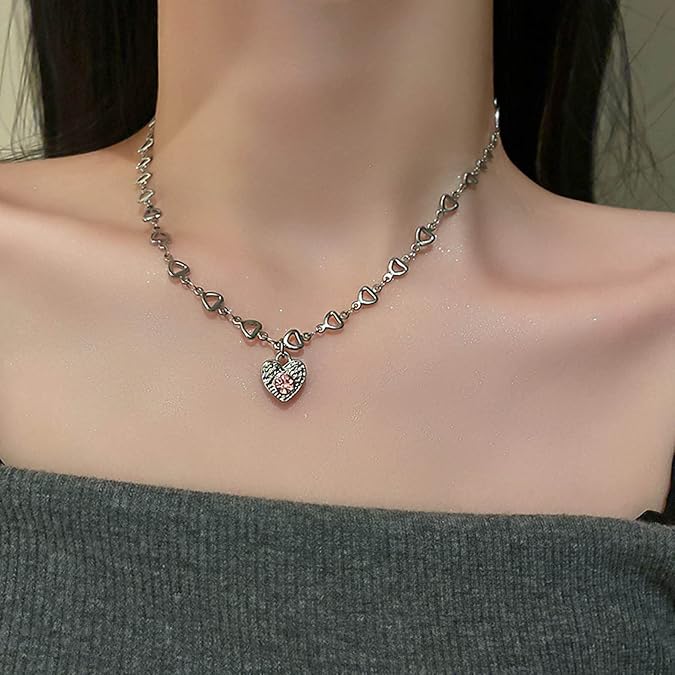 ZIRCON SILVER PLATED ALLOY NECKLESS